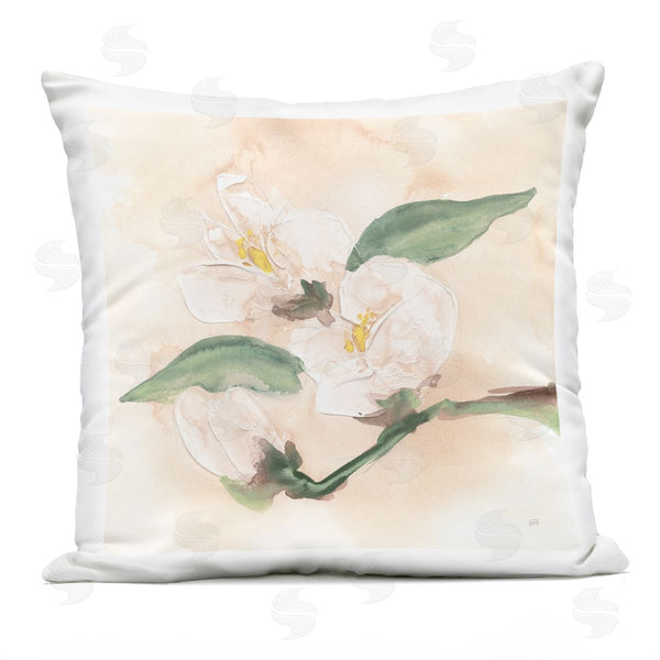 Stupell Industries Chris Paschke | Dimensional Magnolia Blooms Printed Throw Pillow