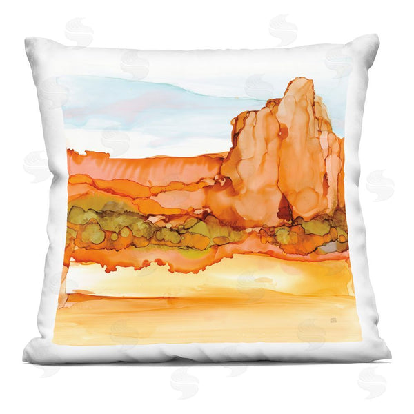 stupell industries Chris Paschke | Earthy Desertscape Illusion Throw Pillow