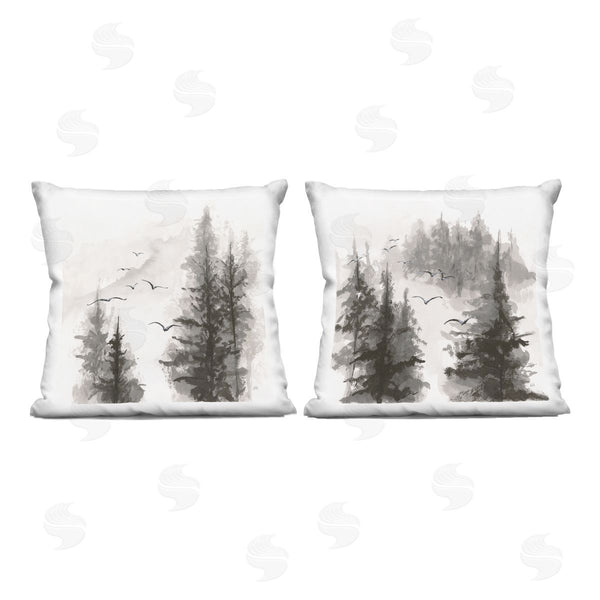 stupell industries Chris Paschke | Free Flight Forest Printed Throw Pillow Set