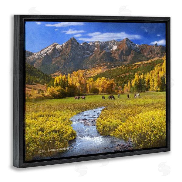 Stupell Industries Chris Vest | Horse Ranch Autumn View Wall Art