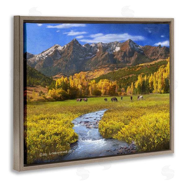 Stupell Industries Chris Vest | Horse Ranch Autumn View Wall Art
