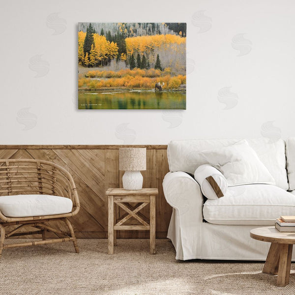 Stupell Industries Chris Vest | Moose At Priest Lake Wall Art