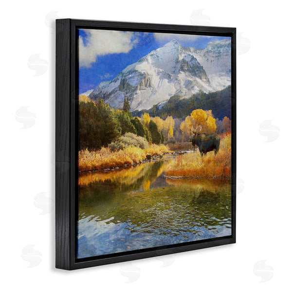 Stupell Industries Chris Vest | Moose On Dolores River Wall Art