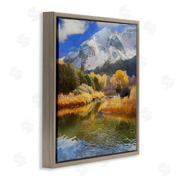 Stupell Industries Chris Vest | Moose On Dolores River Wall Art