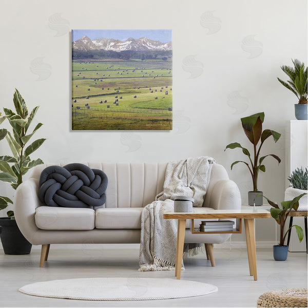 Stupell Industries Chris Vest | Rural Hay Bales Farm Pasture Wall Art