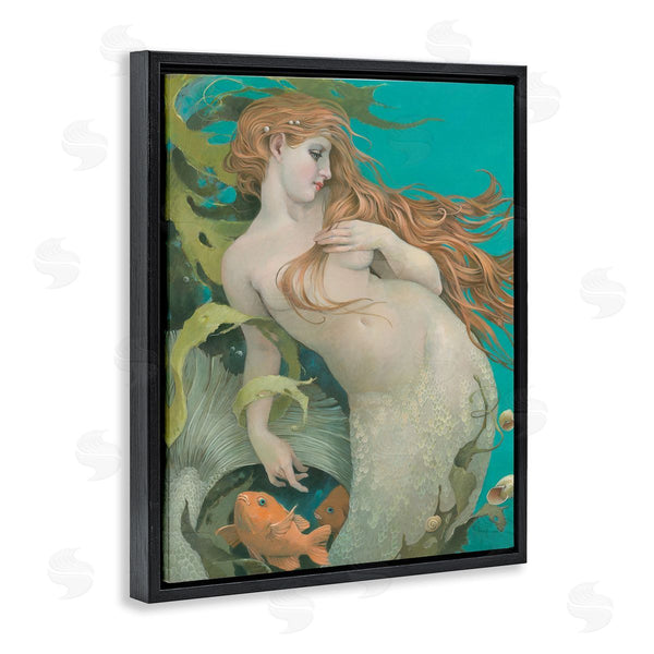 Stupell Industries Christina P. Wyatt | Mermaid & Fish Underwater Wall Art