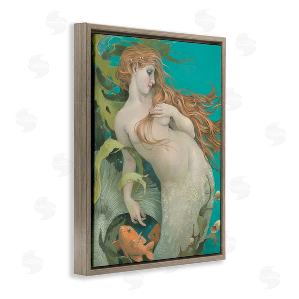 Stupell Industries Christina P. Wyatt | Mermaid & Fish Underwater Wall Art