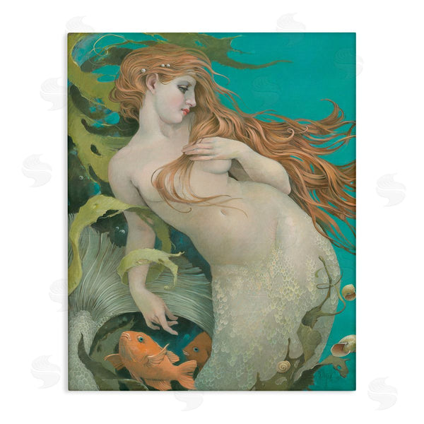 stupell industries Christina P. Wyatt | Mermaid & Fish Underwater Wall Art