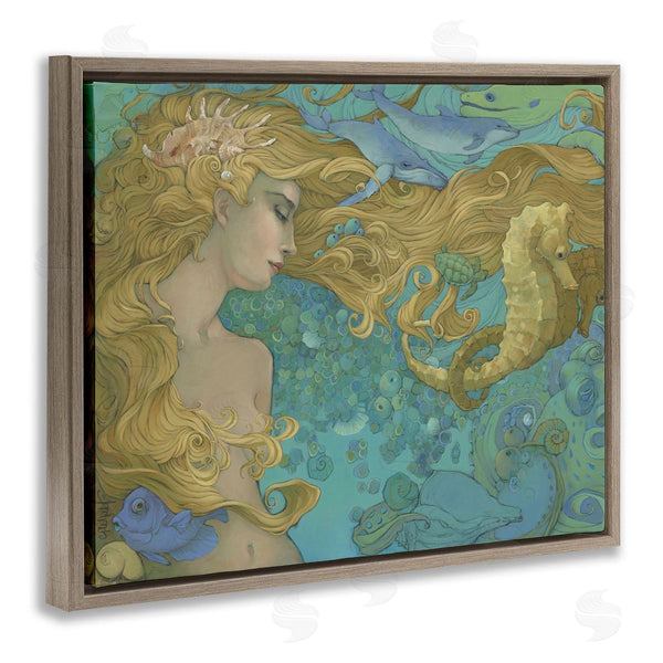Stupell Industries Christina P. Wyatt | Mother Ocean Mermaid Portrait