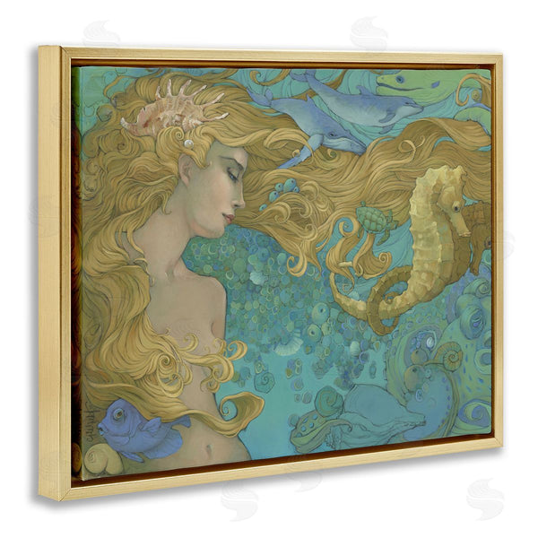 Stupell Industries Christina P. Wyatt | Mother Ocean Mermaid Portrait