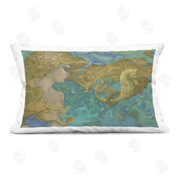 stupell industries Christina P. Wyatt | Mother Ocean Mermaid Portrait Printed Throw Pillow