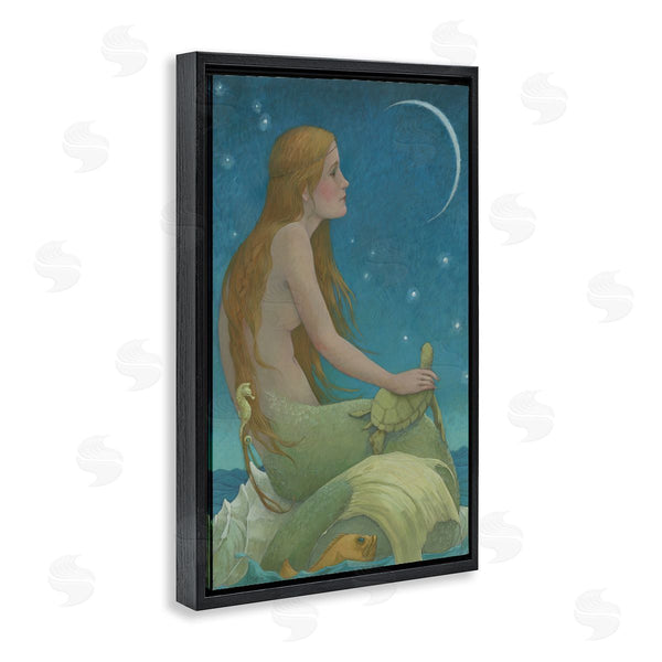 Stupell Industries Christina P. Wyatt | New Moon Mermaid Portrait