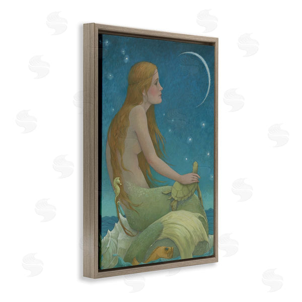 Stupell Industries Christina P. Wyatt | New Moon Mermaid Portrait
