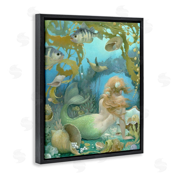 Stupell Industries Christina P. Wyatt | Sea Of Jewels Mermaid Portrait