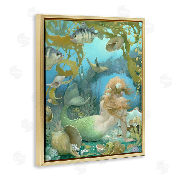 Stupell Industries Christina P. Wyatt | Sea Of Jewels Mermaid Portrait