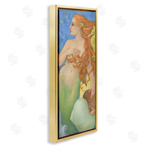 Stupell Industries Christina P. Wyatt | The Gatekeepers Mermaid Portrait