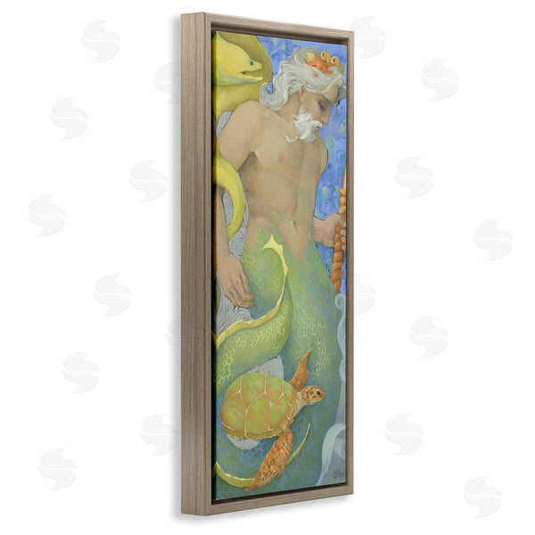 Stupell Industries Christina P. Wyatt | The Gatekeepers Merman Portrait