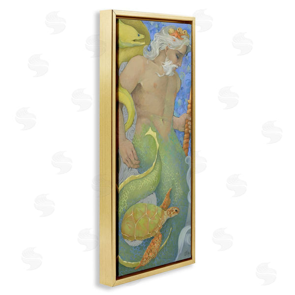 Stupell Industries Christina P. Wyatt | The Gatekeepers Merman Portrait