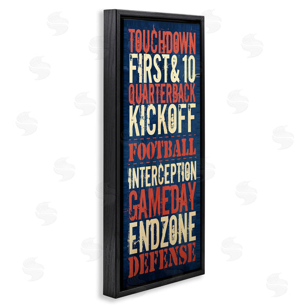 Stupell Industries Christine Adolph | Rustic Football Phrases