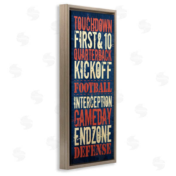 Stupell Industries Christine Adolph | Rustic Football Phrases