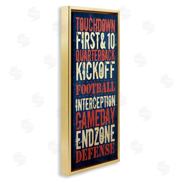 Stupell Industries Christine Adolph | Rustic Football Phrases