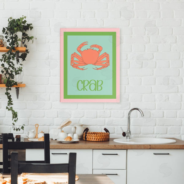 Stupell Industries Christine Becker | Coastal Cuisine Crab Wall Art