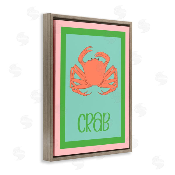 Stupell Industries Christine Becker | Coastal Cuisine Crab Wall Art