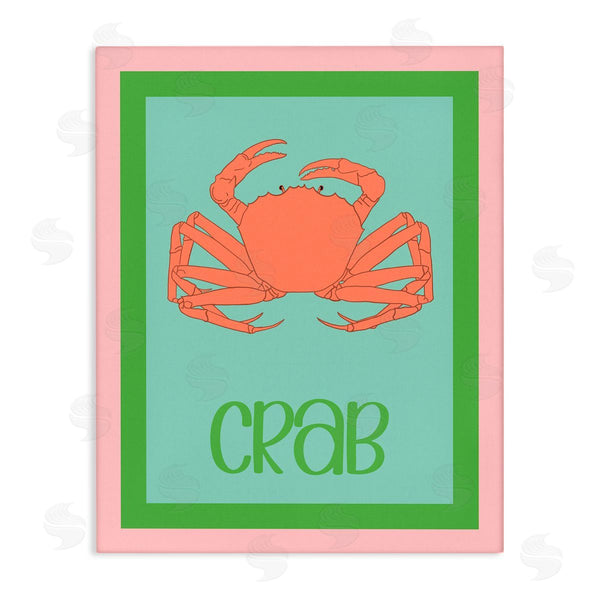 stupell industries Christine Becker | Coastal Cuisine Crab Wall Art