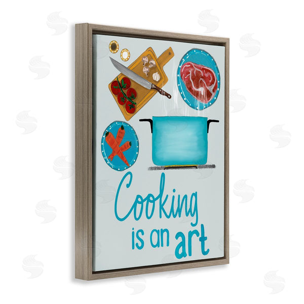 Stupell Industries Christine Becker | Cooking Is An Art Phrase