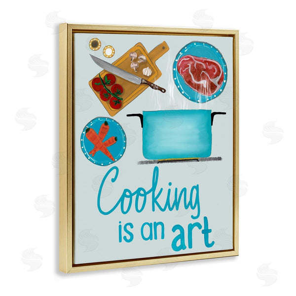 Stupell Industries Christine Becker | Cooking Is An Art Phrase