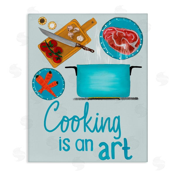 stupell industries Christine Becker | Cooking Is An Art Phrase