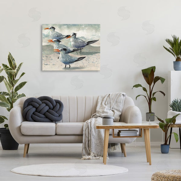 Stupell Industries Christine Reichow | Chirping Beach Birds Wall Art