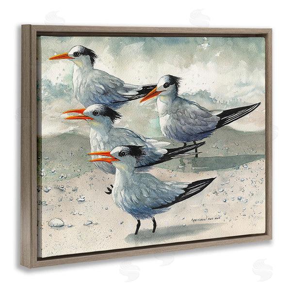 Stupell Industries Christine Reichow | Chirping Beach Birds Wall Art