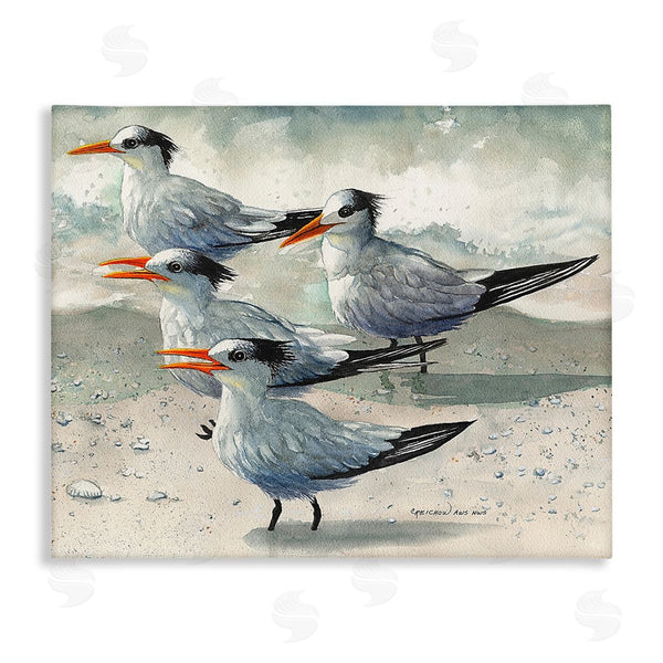 stupell industries Christine Reichow | Chirping Beach Birds Wall Art
