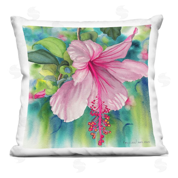 stupell industries Christine Reichow | Delicate Beauty Hibiscus Printed Throw Pillow