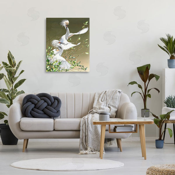 Stupell Industries Christine Reichow | Egrets Flapping Wings Wall Art