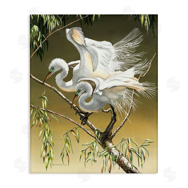stupell industries Christine Reichow | Egrets Perched on Branch Wall Art