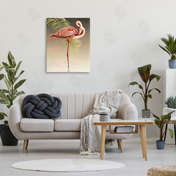 Stupell Industries Christine Reichow | Flamingo Twisting Gaze Wall Art
