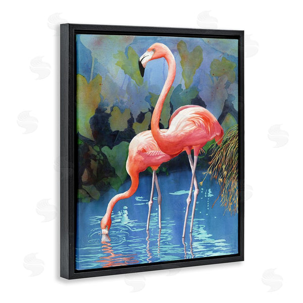Stupell Industries Christine Reichow | Flamingos In Lush Pond Wall Art