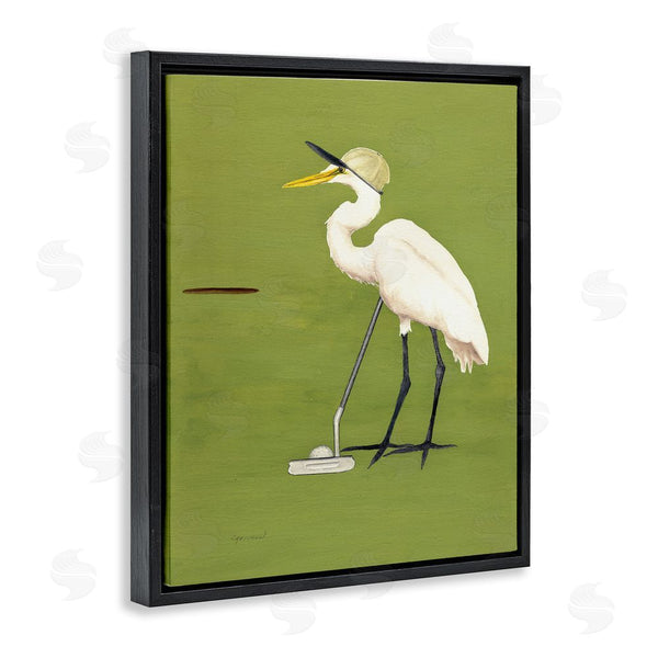 Stupell Industries Christine Reichow | Golfing Heron Bird Wall Art