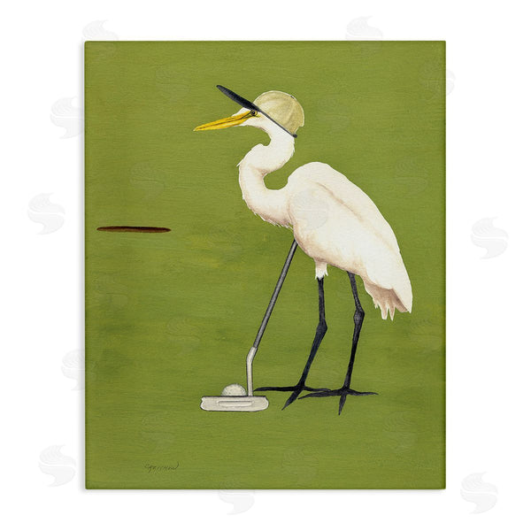 stupell industries Christine Reichow | Golfing Heron Bird Wall Art