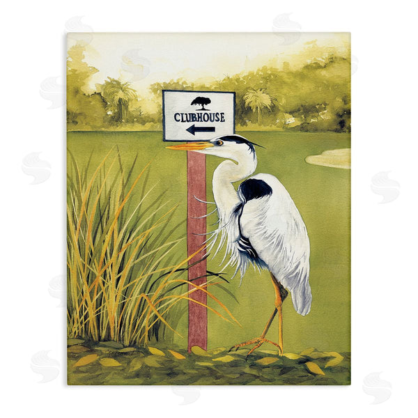 stupell industries Christine Reichow | Heron & Clubhouse Sign Wall Art