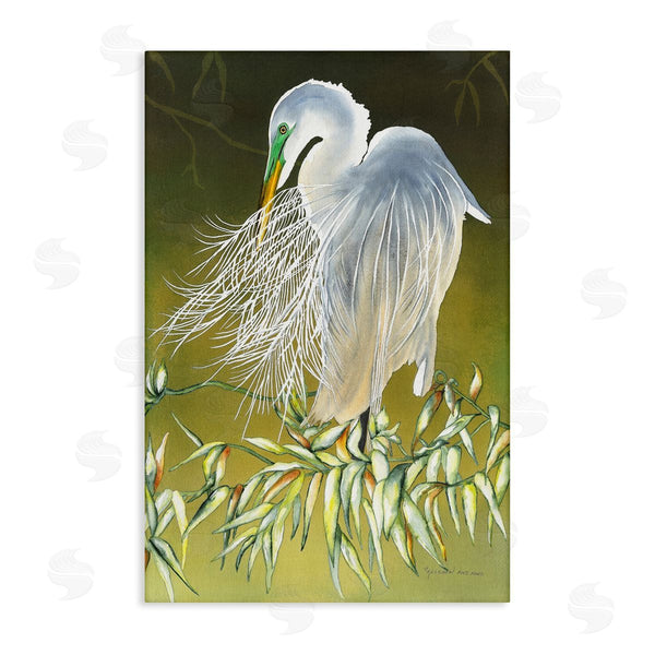 stupell industries Christine Reichow | Heron with Detailed Feathers