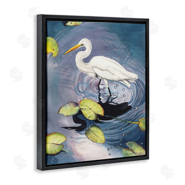 Stupell Industries Christine Reichow | Heron With Pond Ripples
