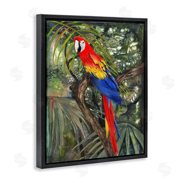 Stupell Industries Christine Reichow | Parrot Among Branches Wall Art