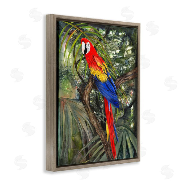 Stupell Industries Christine Reichow | Parrot Among Branches Wall Art
