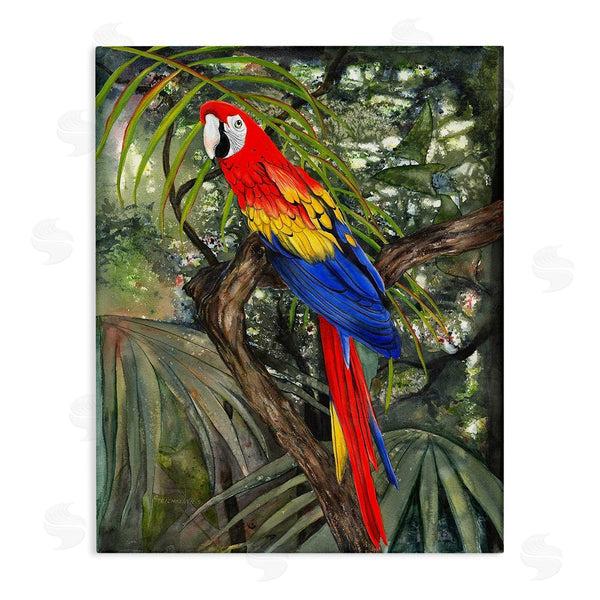 stupell industries Christine Reichow | Parrot Among Branches Wall Art