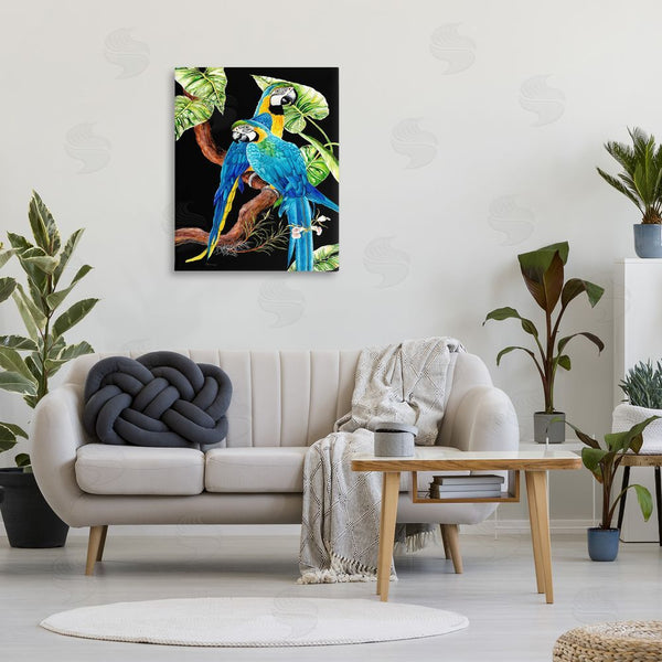 Stupell Industries Christine Reichow | Parrots Perched On Branch Wall Art