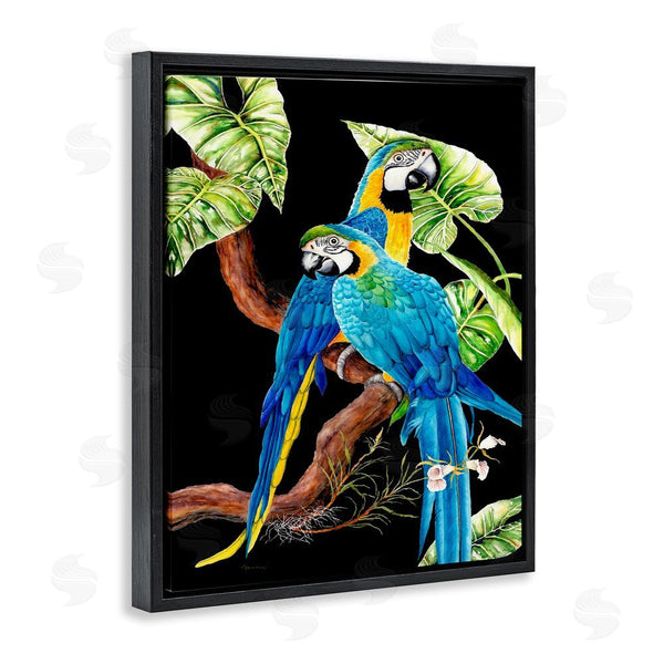 Stupell Industries Christine Reichow | Parrots Perched On Branch Wall Art