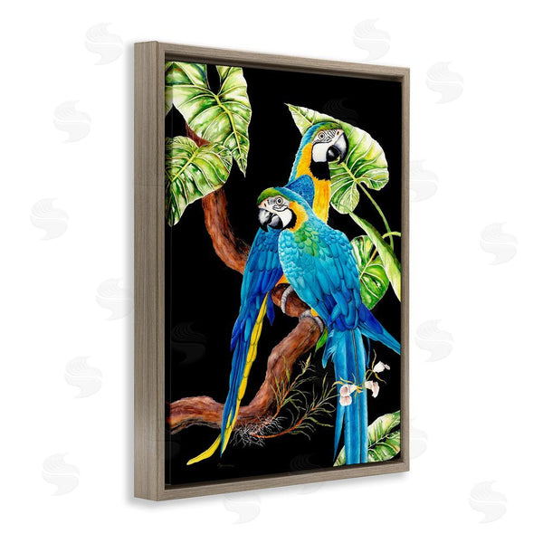 Stupell Industries Christine Reichow | Parrots Perched On Branch Wall Art